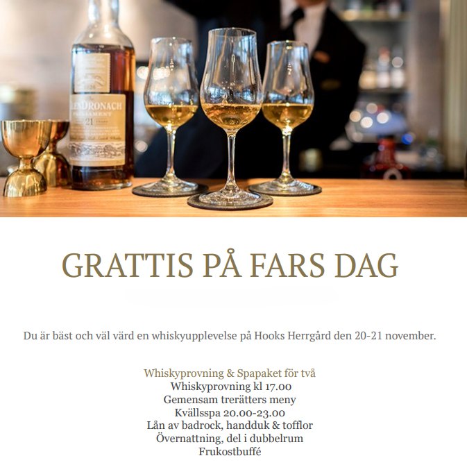 voucher-Whisky & spapaket den 20 nov