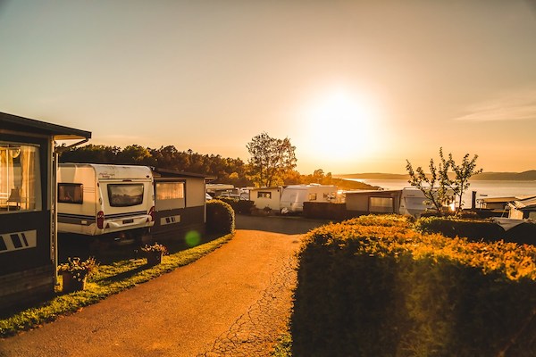 Caravan & RV pitches by the beach image