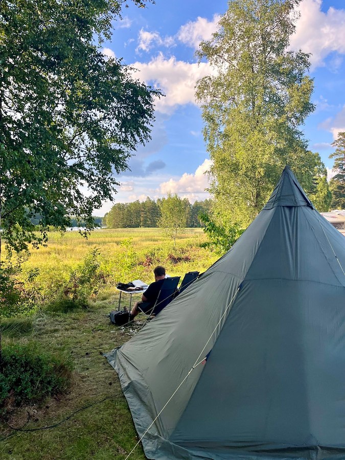 Tent pitch without electricity – Lakeside - Maximum 8 sq m
