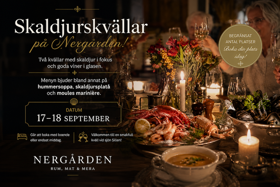 Boka bord - Skaldjurskväll, 17-18 September