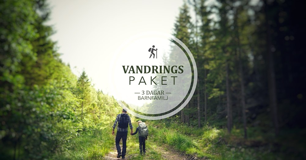 Vandring för barnfamilj tre dagar