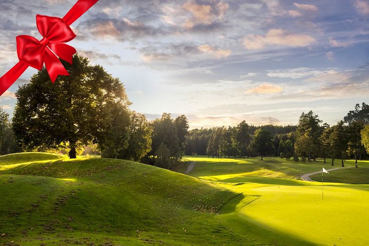 voucher-Julklapp - Golfpaket med 3 rätters