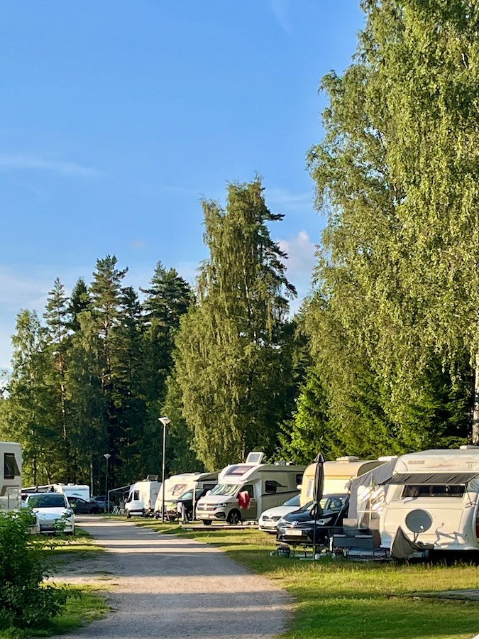 Camping pitch for caravan/motorhome incl. electricity