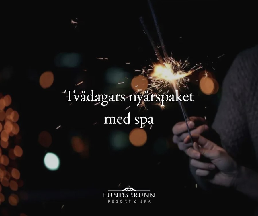 Tvådagars nyårspaket med spa