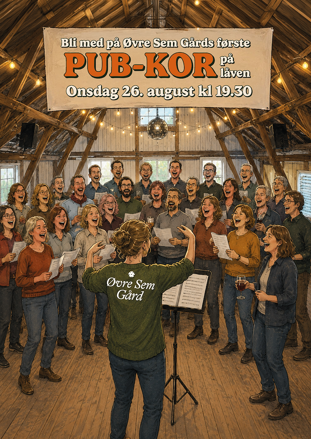 Pub-kor på låven