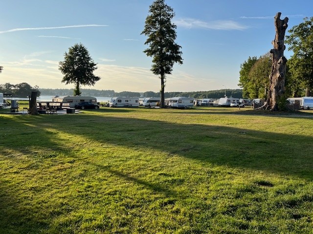 Camping pitch for caravan/motorhome with electricity, 100 sqm