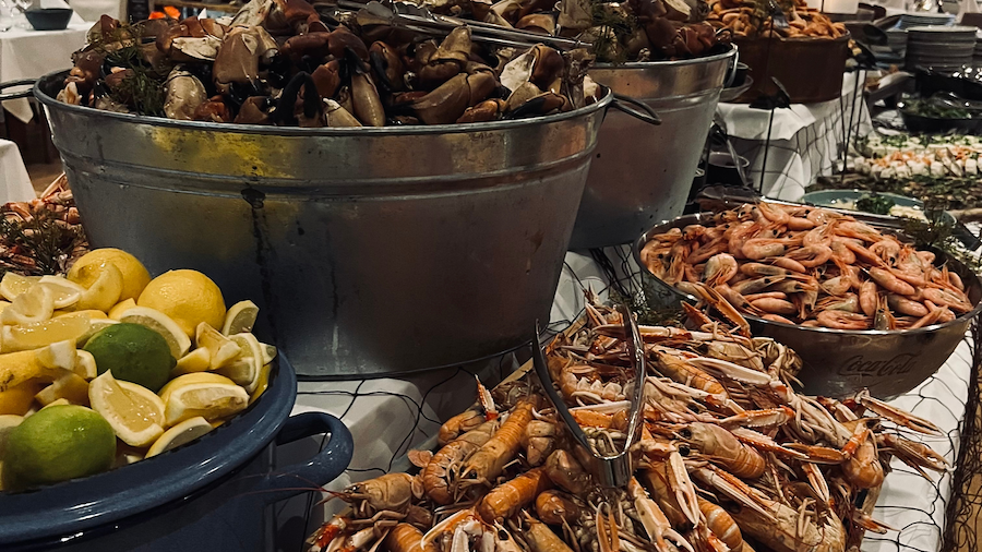 Seafood-inspired brunch