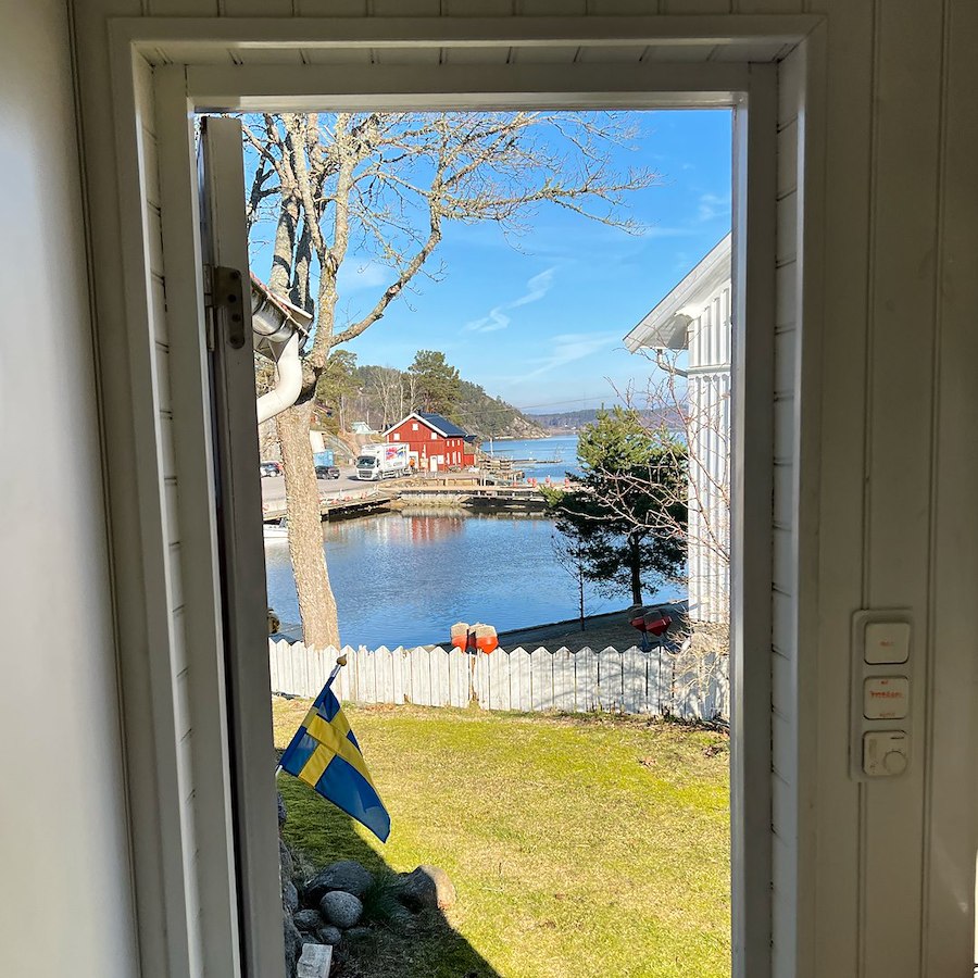 Stuga med havsutsikt 