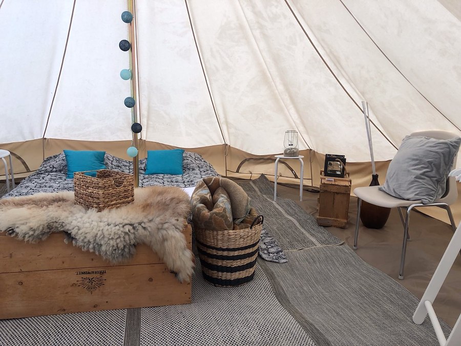 Glamping dubbelrum 1