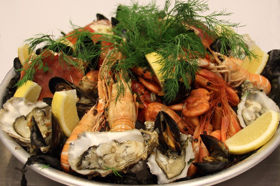 Seafood platter