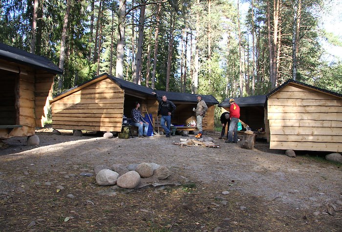 Our windbreaker huts