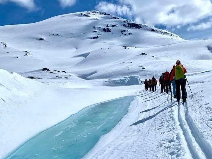 Skitur fra fjell & vinter til fjord & blomstring
