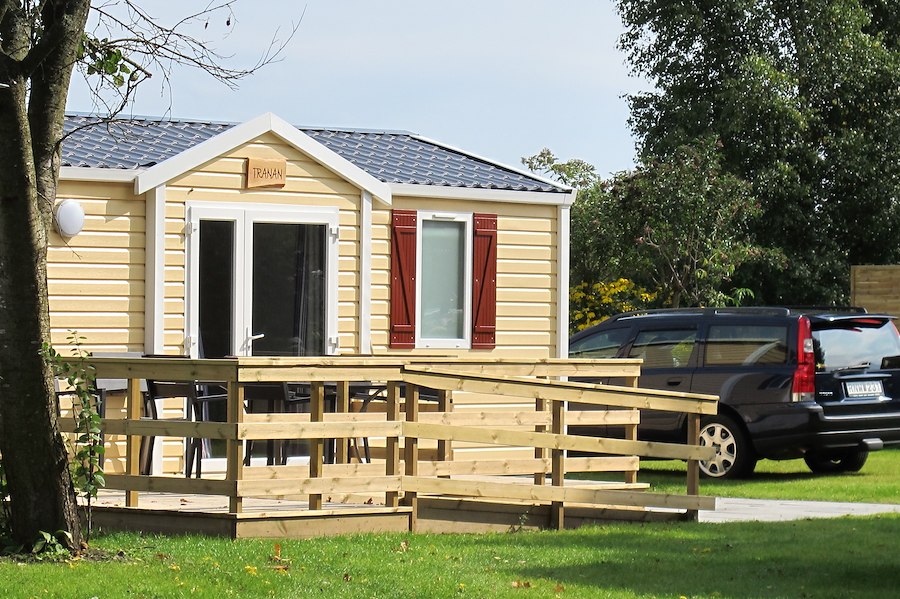 Static caravan "Tranan" (3+1 beds, WC/shower, adapted for disabled)