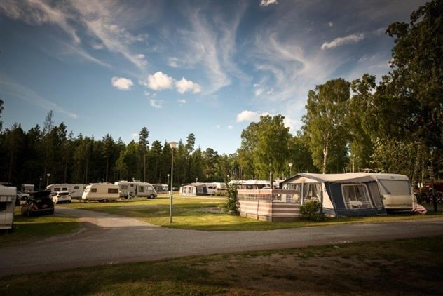 Camping pitch with electricity for tent or a small motorhome