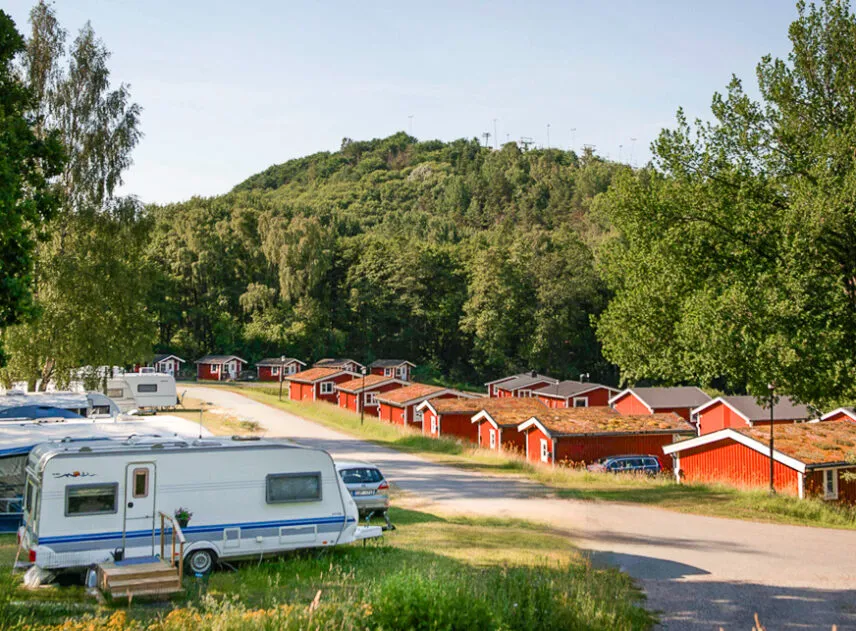 Wohnwagen platz mit Strom