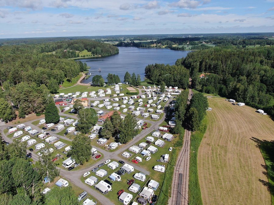 Camping pitch with electricity GOLD Gravel