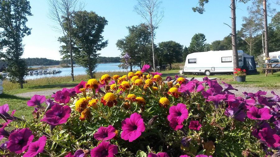 Camping pitch caravan/motorhome/tent incl electricity, seaview