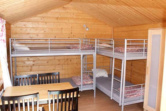 Campinghütte Nr.6 ’Svanen’ (4 Betten, ohne WC/Dusche, Haustiere erlaubt)  