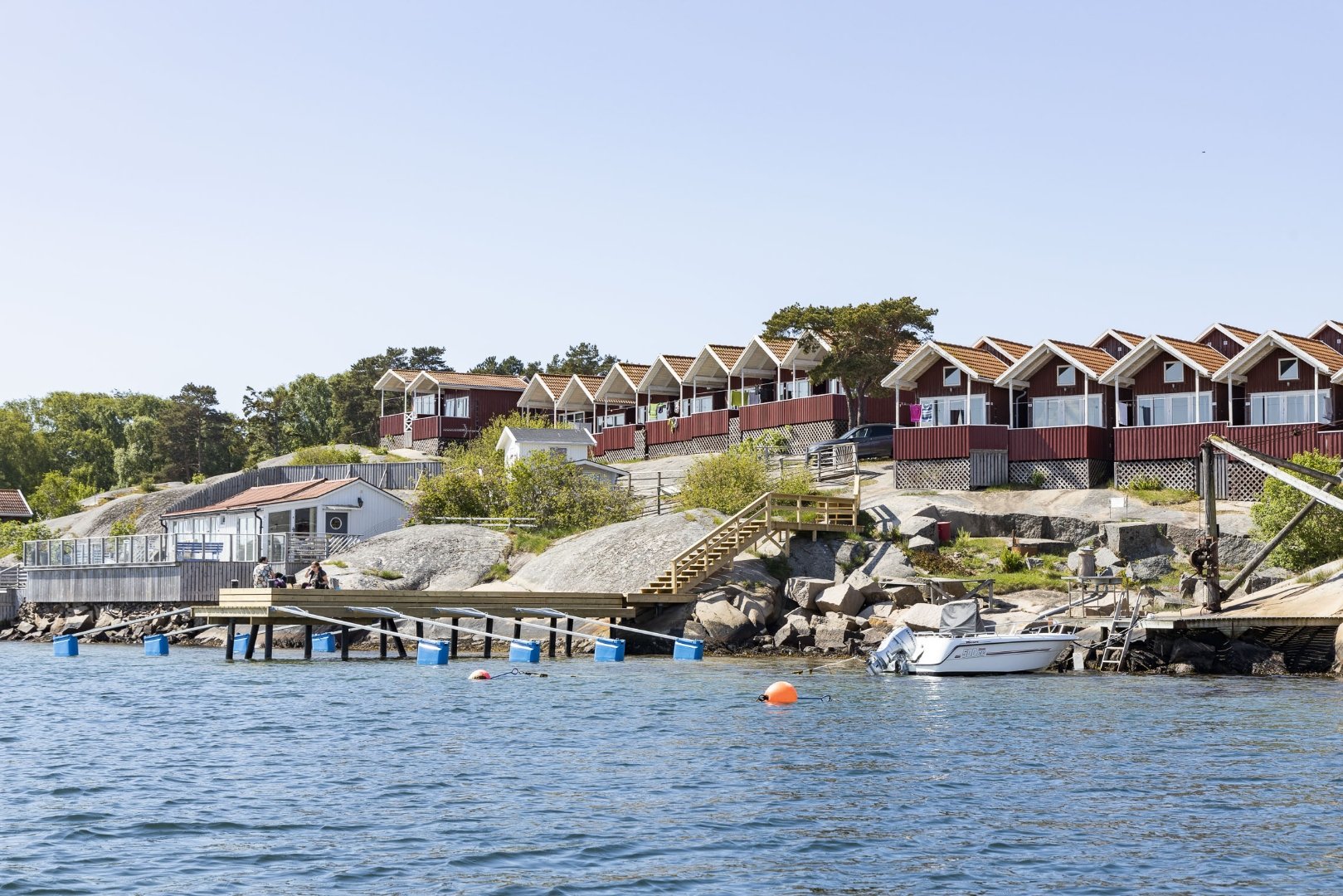 Sjöbodhütte 2 Betten mit meeresblick