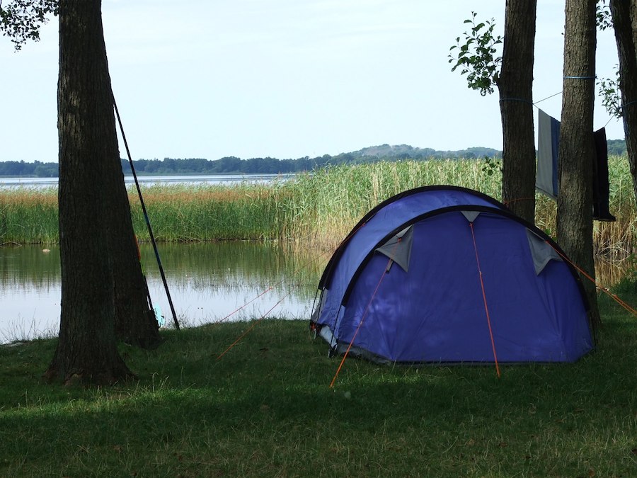 Tent pitch wothout electricity
