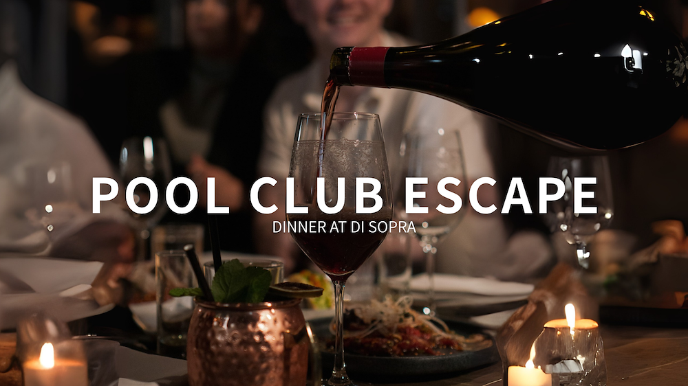 Image of Pool Club Escape - Middag i Di Sopra