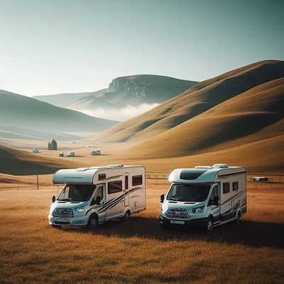 Pitch #1 for caravans and mobile homes 