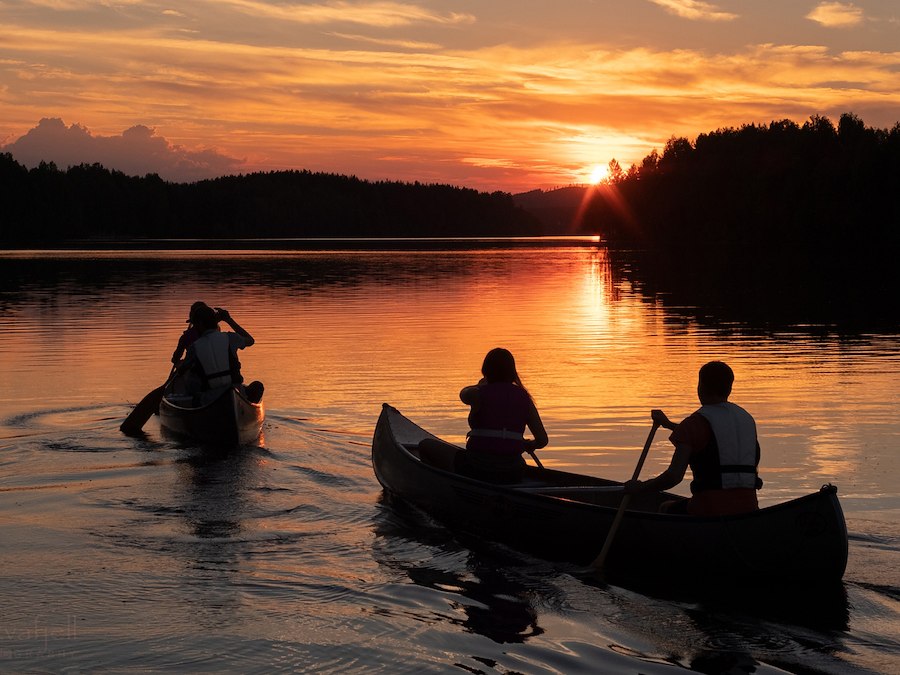 Midnight paddle