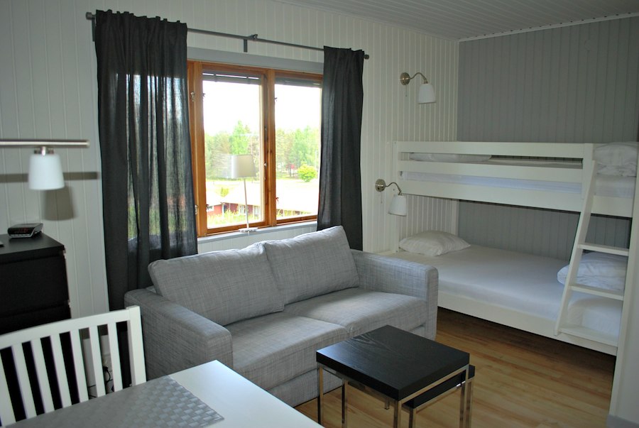 Hotel cabin for four.