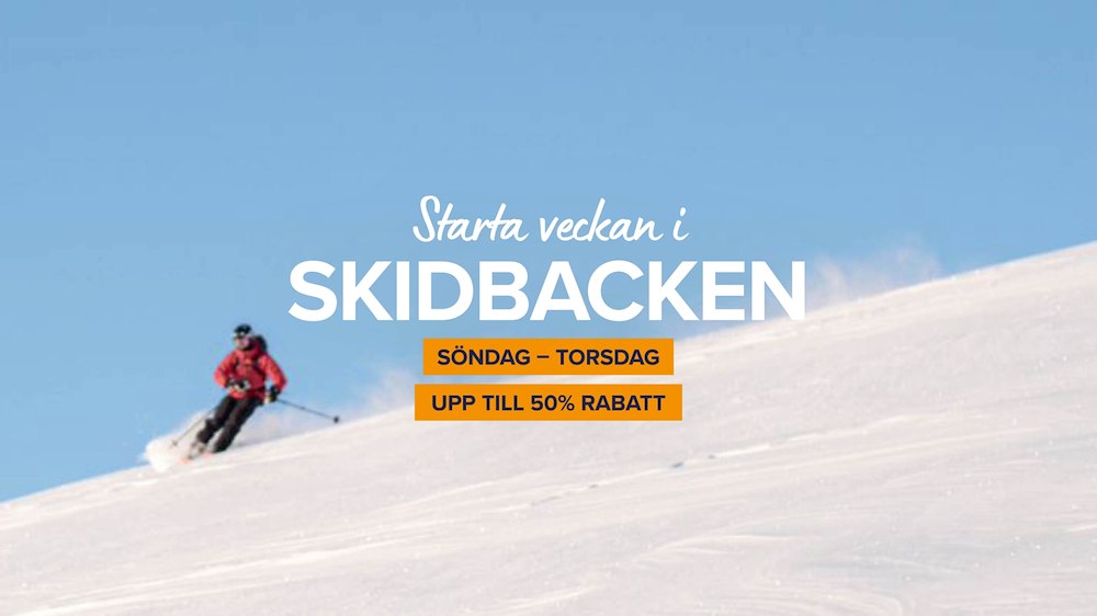 Primärbild av Veckostart i fjällen – 50% rabatt