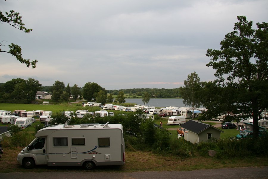 Camping pitch without electricity