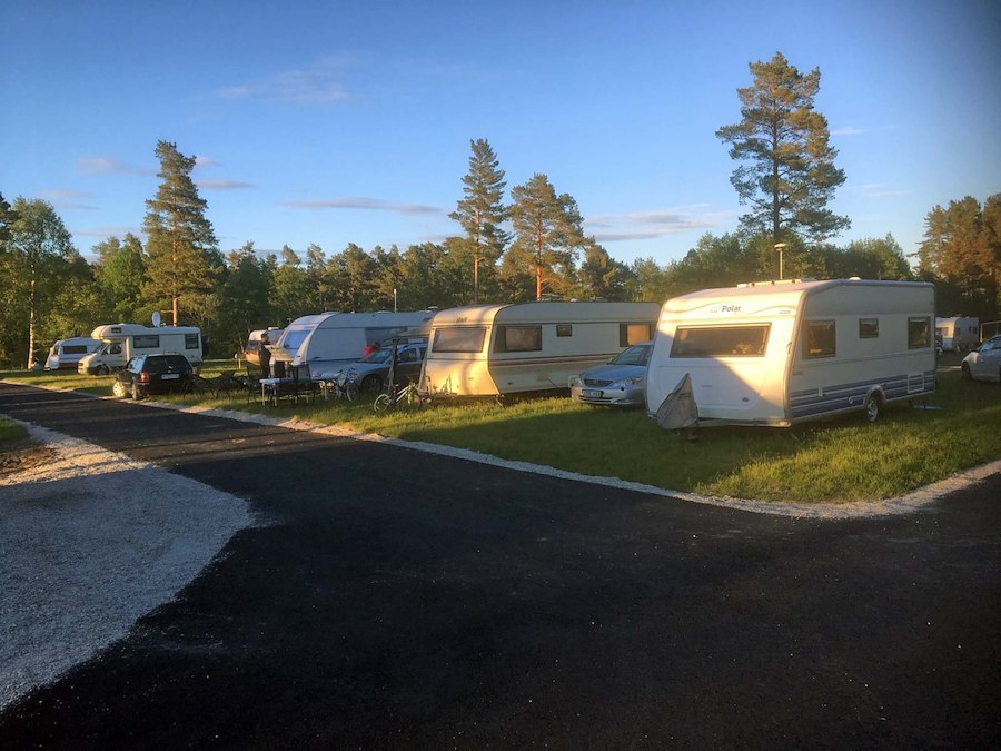 Camping pitch caravan/motorhome with electricity