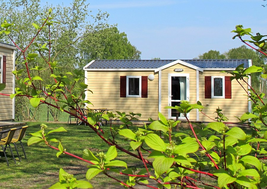 Static caravan "Gåsen" (4 beds, WC/shower)