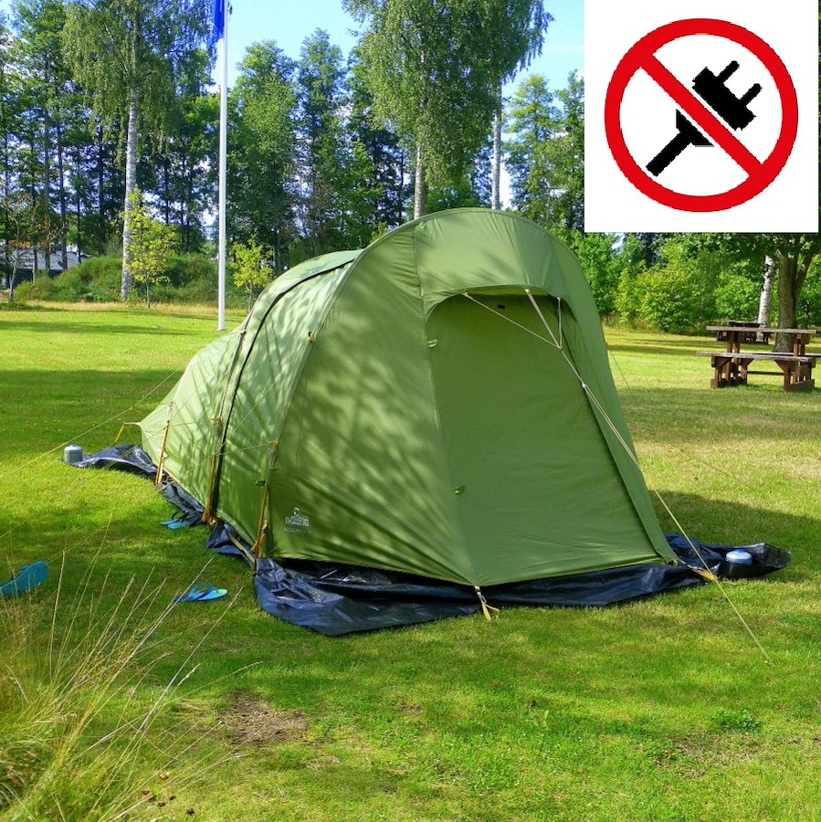 Tent pitch without electricity (1 person)