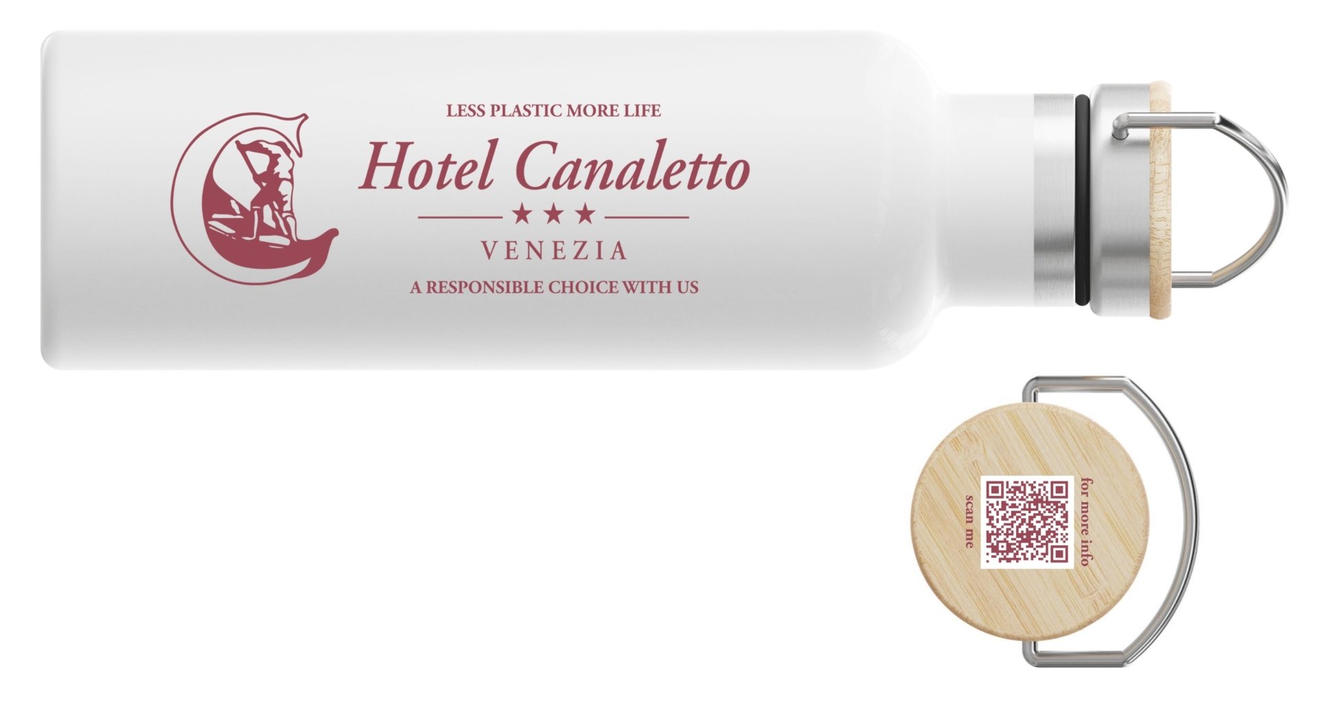 Image of Borraccia termica con logo 0,750 Lt