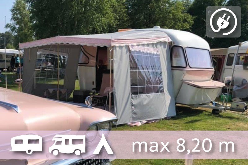 Camping pitch caravan/motorhome with electricity