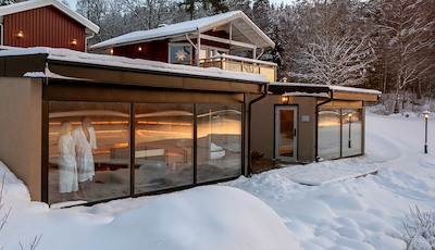 Boka Sjölyckan - unique sauna environments