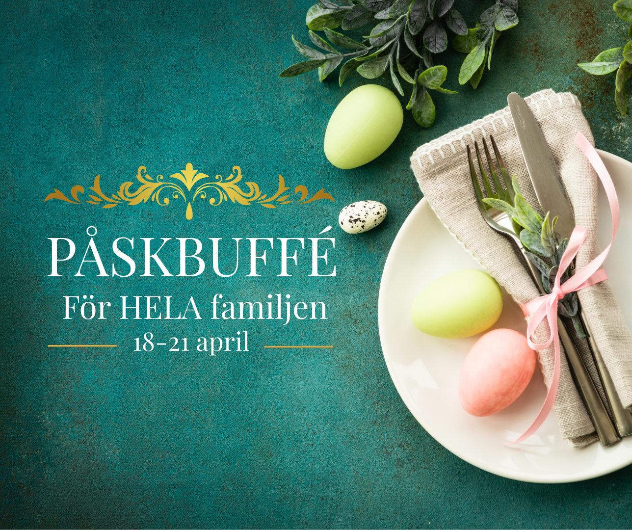 Image of Påskbuffé | 18-21 april | Vuxen 399:-  Barn 149:-