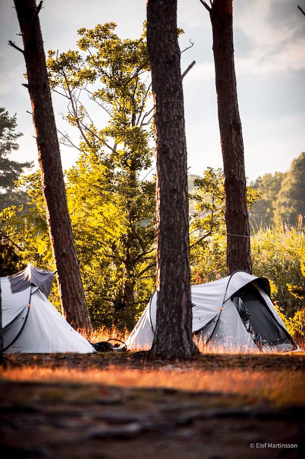 Tent pitch without electricity