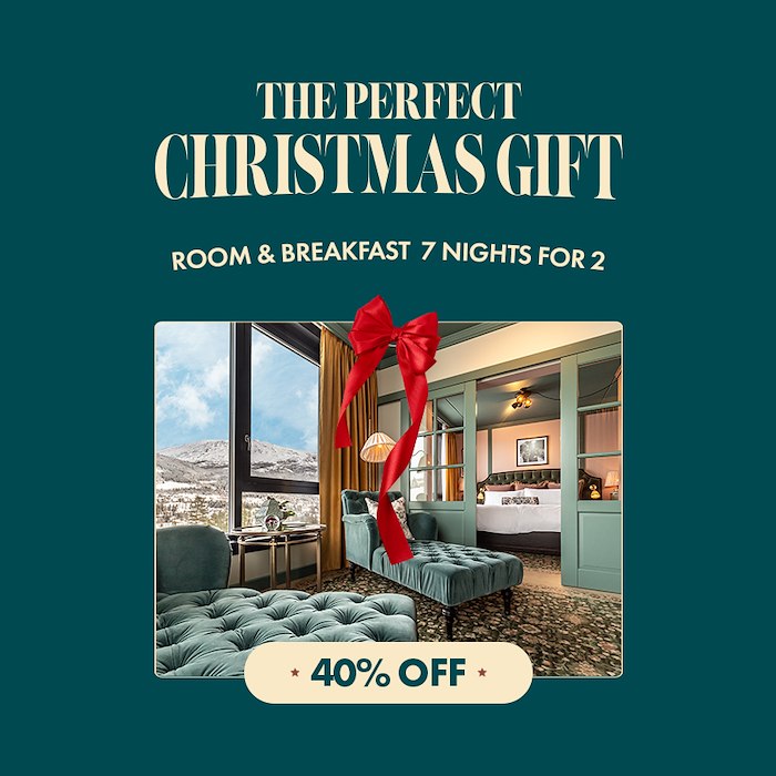 voucher-CHRISTMAS GIFT- 7 NIGHTS ROOM & BREAKFAST -40% OFF 