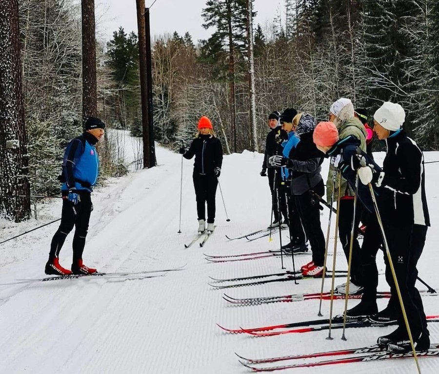 Skier's package with technique training