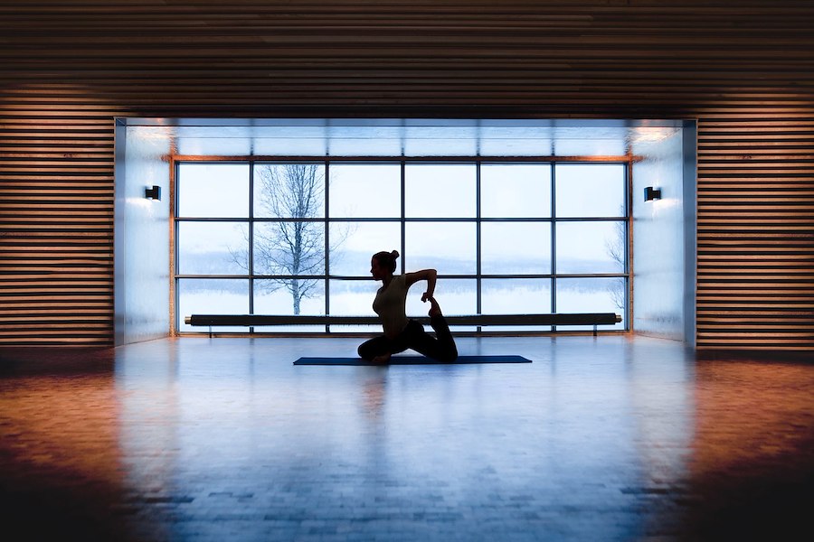 Morning yoga