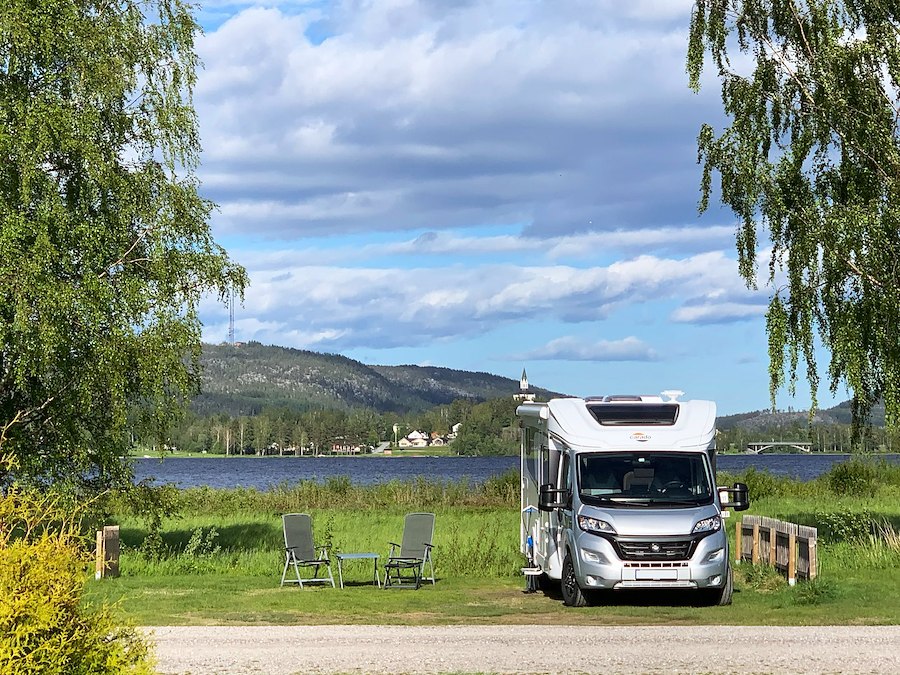 Large camping pitch for caravan/motorhome/tent incl. electricity