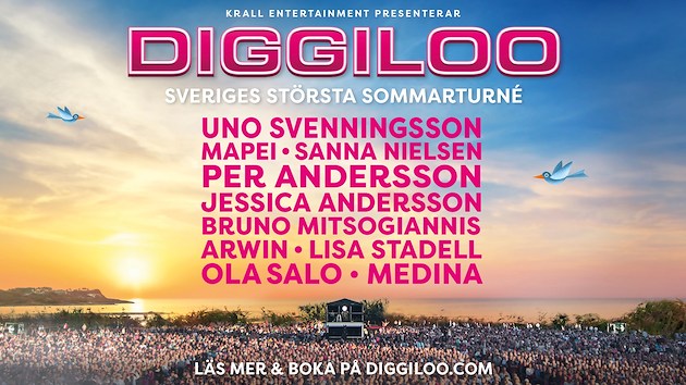 Boka Diggiloo-paket med middagsbuffé och vin 17/8 på Sundbyholms Slott