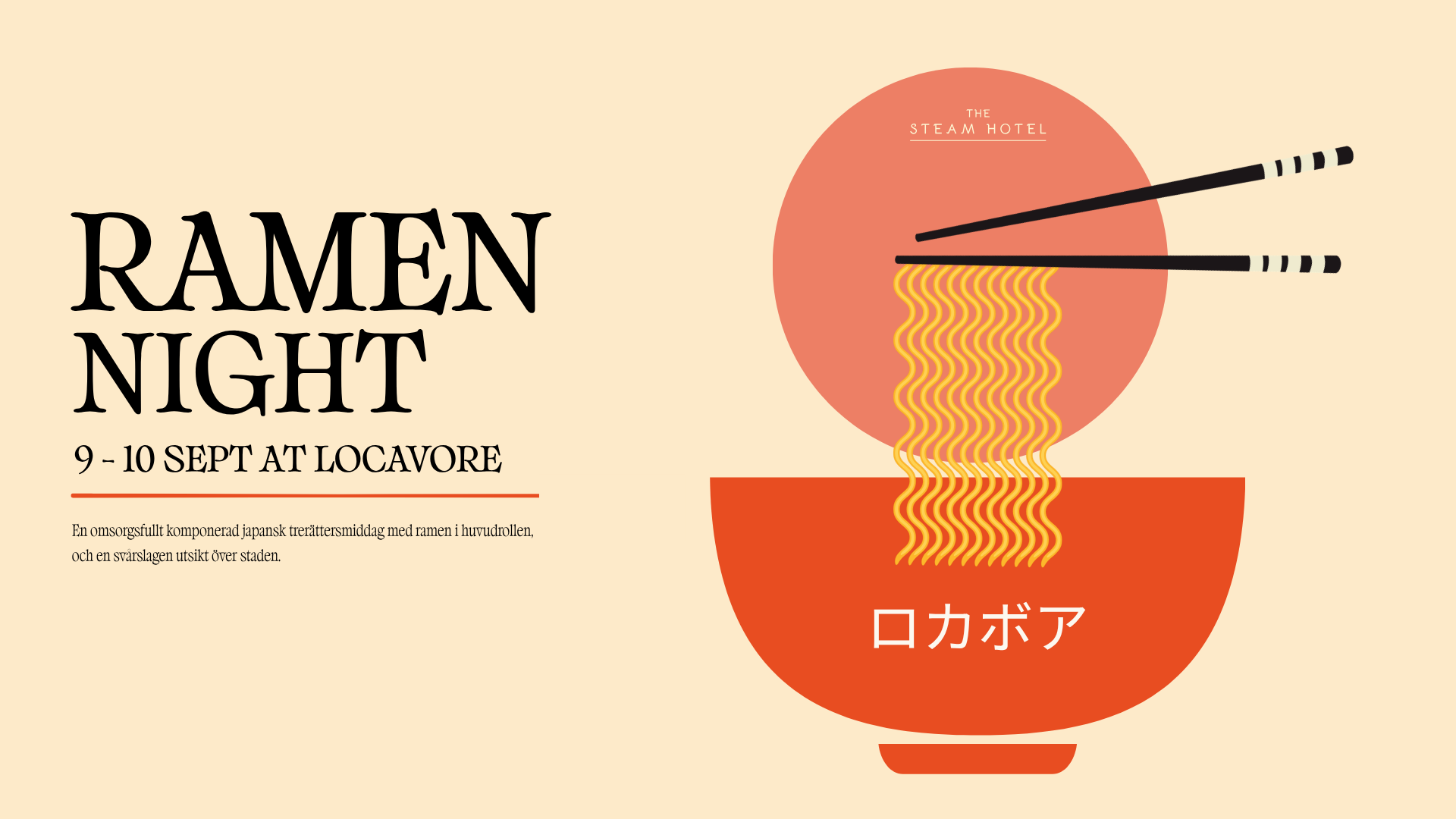 Ramen night 9/9 & 10/9 