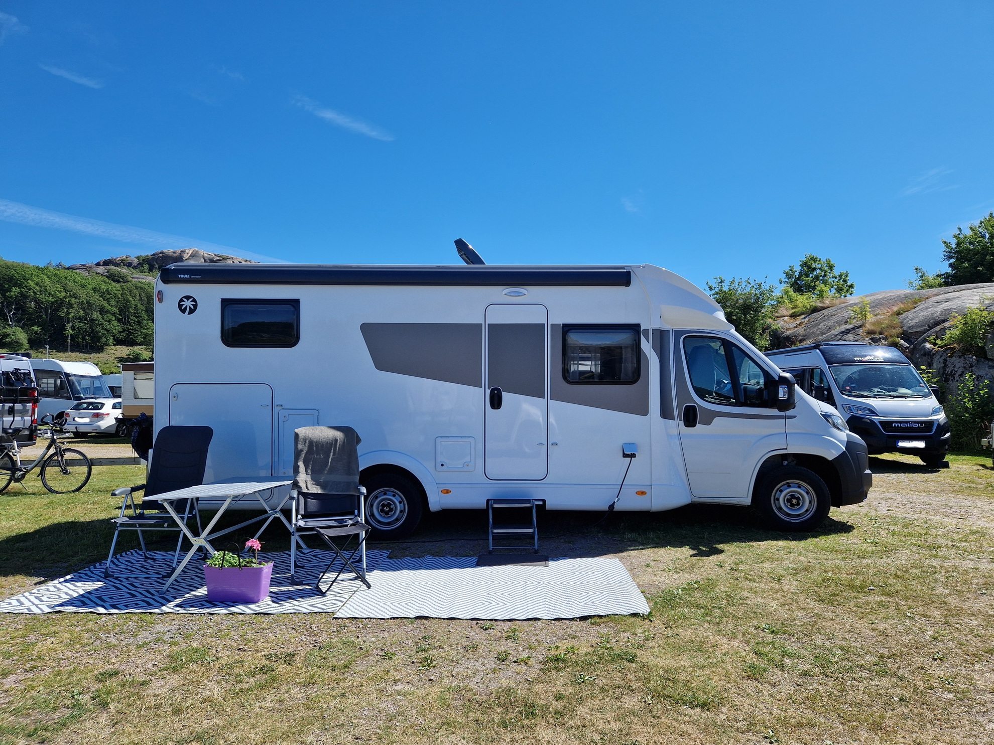 Camping Stellplatz für Wohnwagen/Wohnmobil/Zelt inkl. Strom Max 8 m