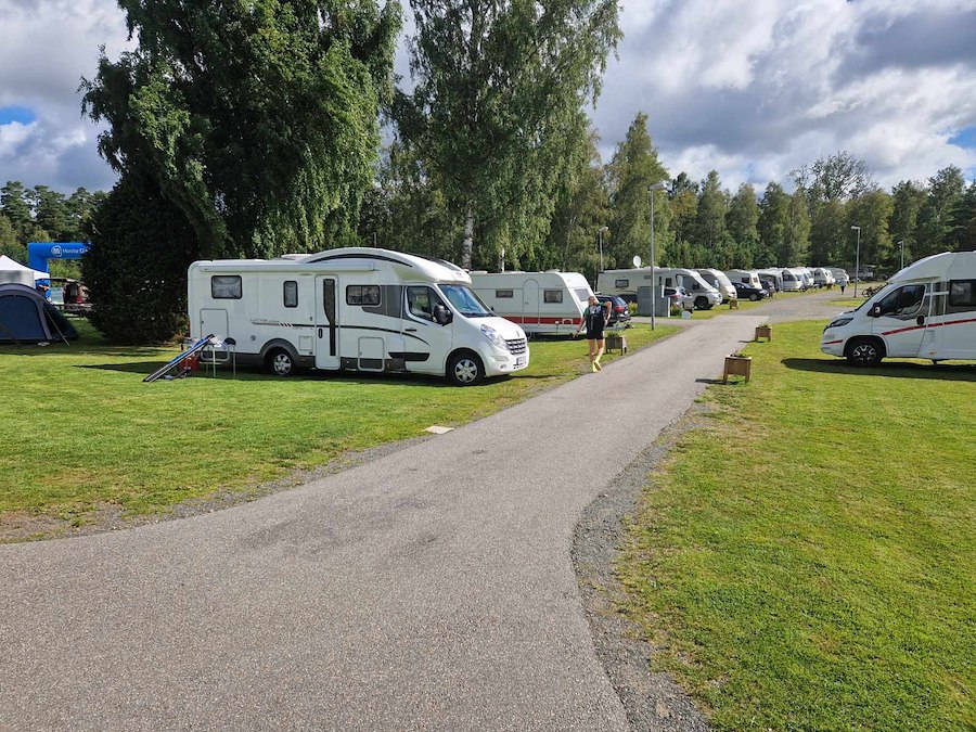 Camping pitch caravan/motorhome with electricity