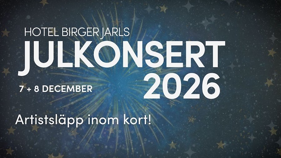 Julkonsert 7 & 8 december 2026 kl. 19.30