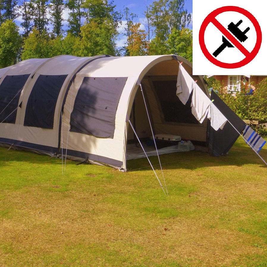 Tent pitch without electricity (3-6 persons)