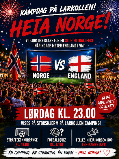 🇳🇴 Lørdag 11. juli blir det fotballfest på Larkollen Camping! ⚽-image