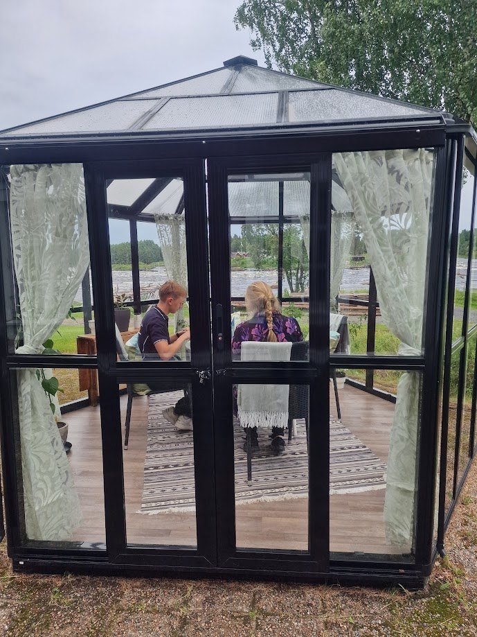 Image of Dinner in the greenhouse